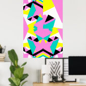 Baby's Second Memphis Design Poster (Thuiskantoor)