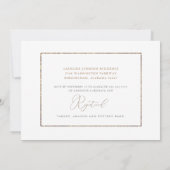 Baby's Simpel en elegant Vrijgezellenfeest Uitnodi Kaart (Achterkant)