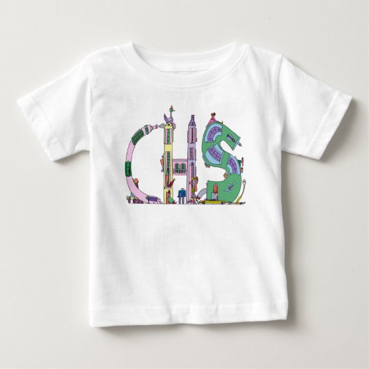 Baby's T-shirt | CHARLESTON, SC (CHS) (Voorkant)