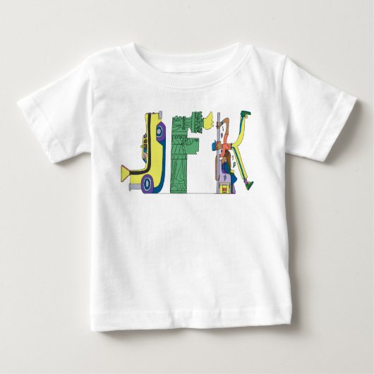 Baby's T-shirt | NEW YORK, NY (JFK) (Voorkant)