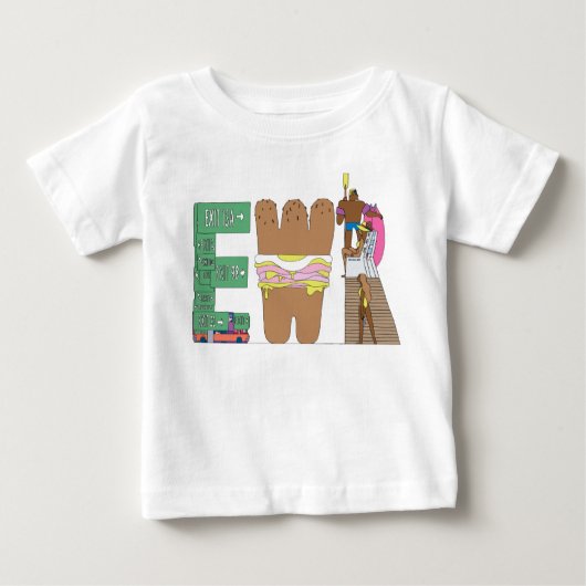 Baby's T-shirt | NEWARK, NJ (EWR) (Voorkant)