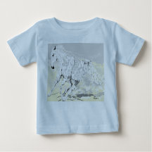 Baby's T-Shirt White Stallion