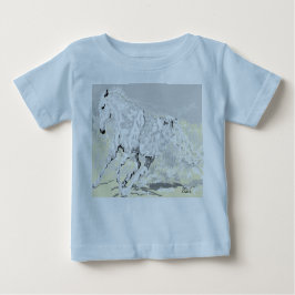 Baby's T-Shirt White Stallion