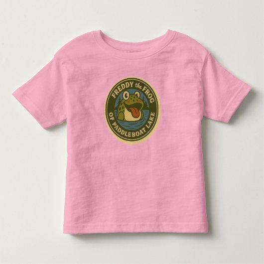 Baby's Tee Freddy Frog Tee of Paddleboat Lake Kinder Shirts (Voorkant)