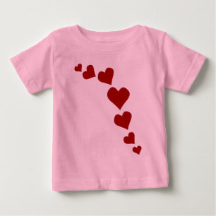 Baby's Valentijns Baby T-Shirt Love Shirt Custom