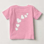 Baby's Valentijnse T-Shirt Baby Custom Love Shirt (Achterkant)
