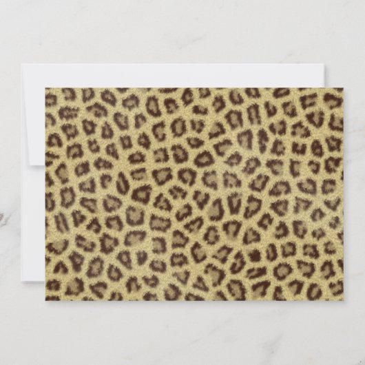 Baby's verjaardagssafari oerwoud kaart (Achterkant)