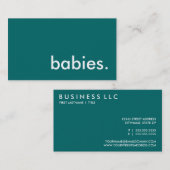 baby's. visitekaartje (Voorkant / Achterkant)