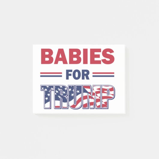 Baby's voor TRUMP Post-it® Notes (Voorkant)