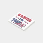 Baby's voor TRUMP Post-it® Notes (Schuin)