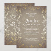 Baby's  Vrijgezellenfeest met bruidsgoud Kaart (Voorkant / Achterkant)