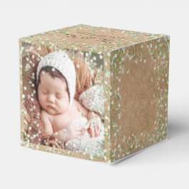 Baby's Waterverf Cute Floral Boho Baptism Bedankdoosjes