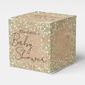 Baby's Waterverf Flowers Boho Baby shower Bedankdoosjes (Voorkant Zijde)