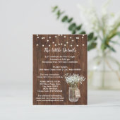 Baby's Westerne bruiloft-kaart voor baby's Kaart (Staand voorkant)