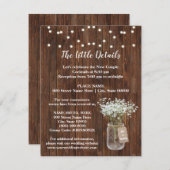 Baby's Westerne bruiloft-kaart voor baby's Kaart (Voorkant / Achterkant)