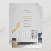 Baby's Wieg Baby shower Kaart (Voorkant / Achterkant)