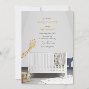 Baby's Wieg Baby shower Kaart