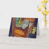 Baby's wieg kaart (Gele Bloem)