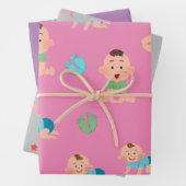 Baby's Wrapping Paper Flat Sheet Set van 3 (In situ)