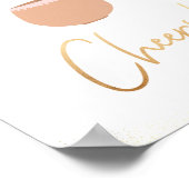 Baby's zijn bubbel | Cheers! Baby shower onderteke Poster (Hoek)