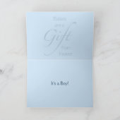 Baby's zijn een Cadeaublauw fotosjabloon Kaart (Binnen)