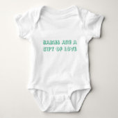Baby's zijn een geschenk van liefde romper (Voorkant)