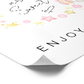 Baby's zijn een mooie Boho Baby Girl Shower Trewer Poster (Hoek)