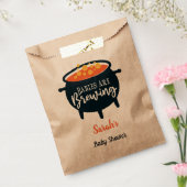 Baby's zijn halloween Baby shower aan het brouwen Bedankzakje (Gezegeld)