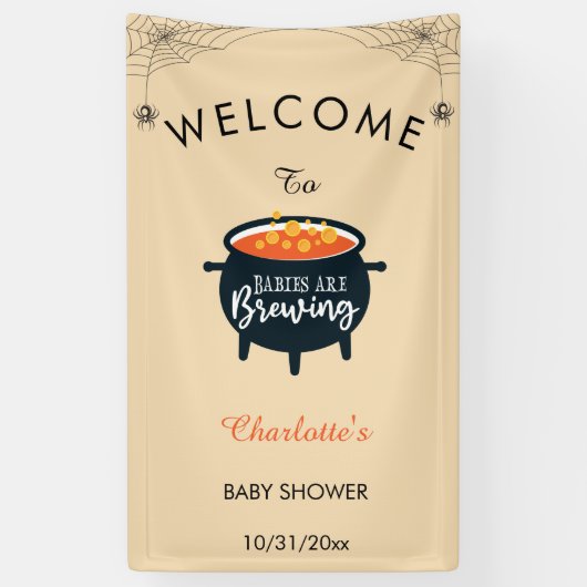 Baby's zijn het Breuken Halloween Baby shower Welk Spandoek (Verticaal)