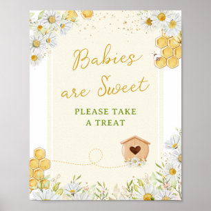 Baby's zijn lekker Baby shower van de Treat-bloem Poster