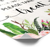 Baby's zijn lekker een Treat-schoenteken maken. Poster (Hoek)