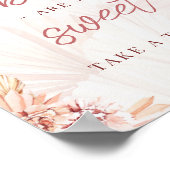 Baby's zijn lekker Neem Treat Boho beige Baby show Poster (Hoek)