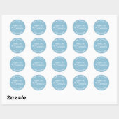 Baby's zijn lief Baby shower Party gunst Ronde Sticker (Vel)