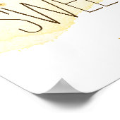 "Baby's zijn lief" Bumble Bee Baby shower Favors Poster (Hoek)