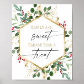 Baby's zijn lief, neem alsjeblieft een traktatie-b poster (Voorkant)