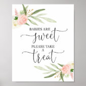 Baby's zijn lief, neem alsjeblieft een traktatie-b poster (Voorkant)