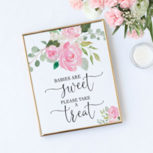 Baby's zijn lief, neem alsjeblieft een traktatie-b poster