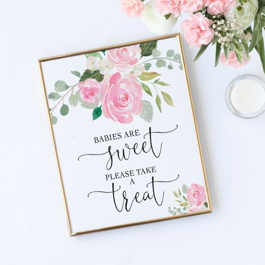 Baby's zijn lief, neem alsjeblieft een traktatie-b poster