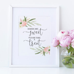 Baby's zijn lief, neem alsjeblieft een traktatie-b poster