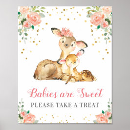 Baby's zijn lief Neem een Baby shower met een Trea Poster