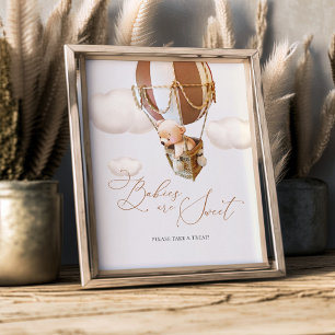 Baby's zijn lief Neem een Beer ballon. Foto Afdruk