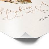 Baby's zijn lief Neem een Beer ballon. Foto Afdruk (Hoek)