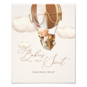 Baby's zijn lief Neem een Beer ballon. Foto Afdruk (Voorkant)