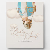 Baby's zijn lief Neem een Beer ballon. Fotoplaat (Voorkant)