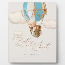 Baby's zijn lief Neem een Beer ballon. Fotoplaat