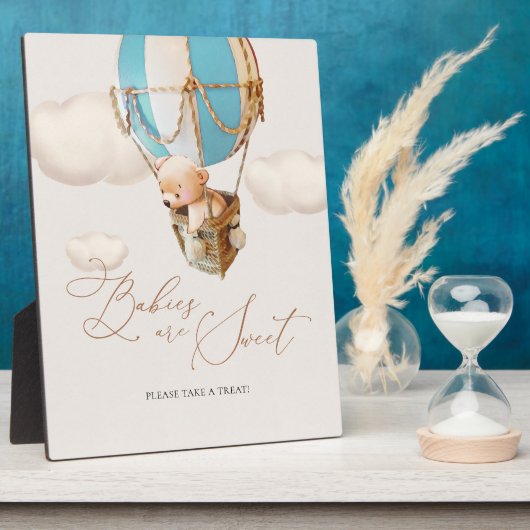 Baby's zijn lief Neem een Beer ballon. Fotoplaat (Zijkant)