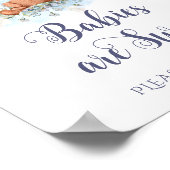 Baby's zijn lief Neem een Beer ballon. Poster (Hoek)