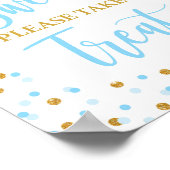 Baby's zijn lief Neem een bord met een Treat-douch Poster (Hoek)