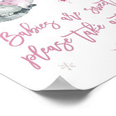 Baby's zijn lief Neem een roze bruisend avontuur Poster (Hoek)