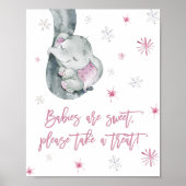 Baby's zijn lief Neem een roze bruisend avontuur Poster (Voorkant)